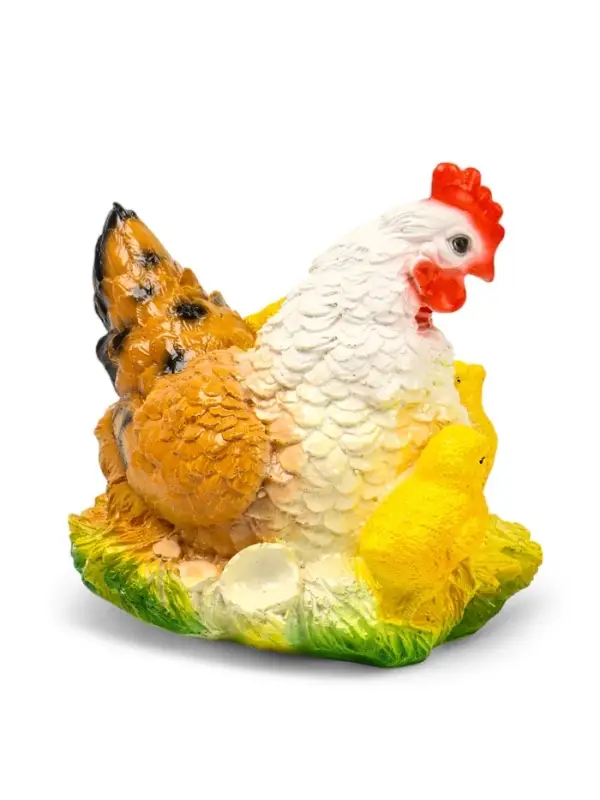 Садовая фигура из гипса &laquo;Курица наседка с цыплятами&raquo;, 27&times;20&times;21 см