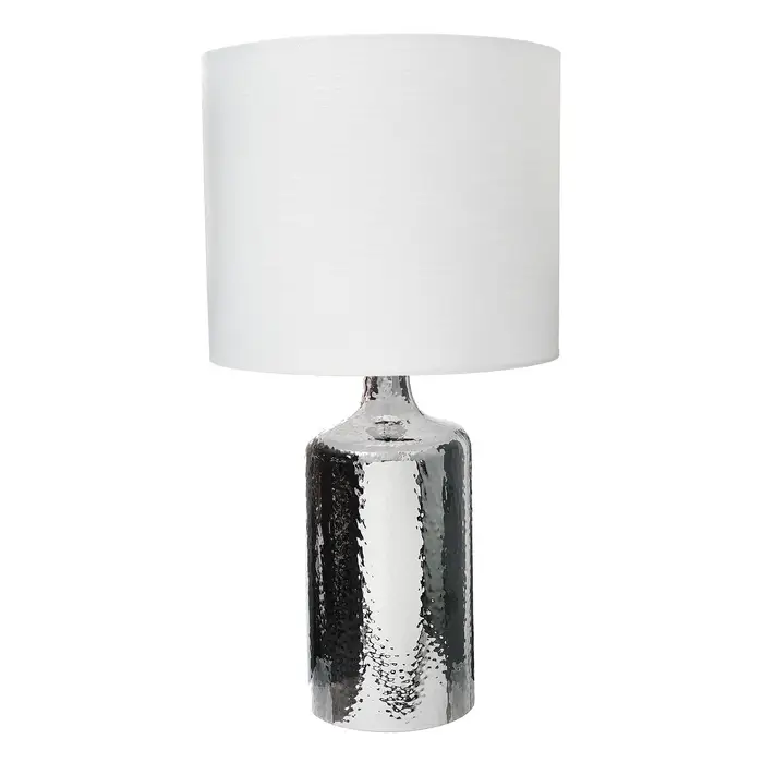 Настольная лампа с абажуром RISALUX &laquo;Слинг&raquo;, Е27, 40 Вт, хром, 30&times;30&times;58 см