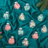 Ёлочные игрушки &laquo;Калейдоскоп&raquo; волна, шары новогодние, d=6 см, набор 12 шт., МИКС