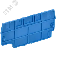 ARMAFIX Заглушка EPCX2.5-3 BU для колодки клеммной CP/CX2.5-3 синяя IEK