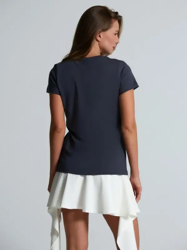 Футболка женская T-bolka Lady, темно-серая (графит), размер S