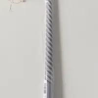 Свеча витая 25 см, 57 г, 5 ч, серый