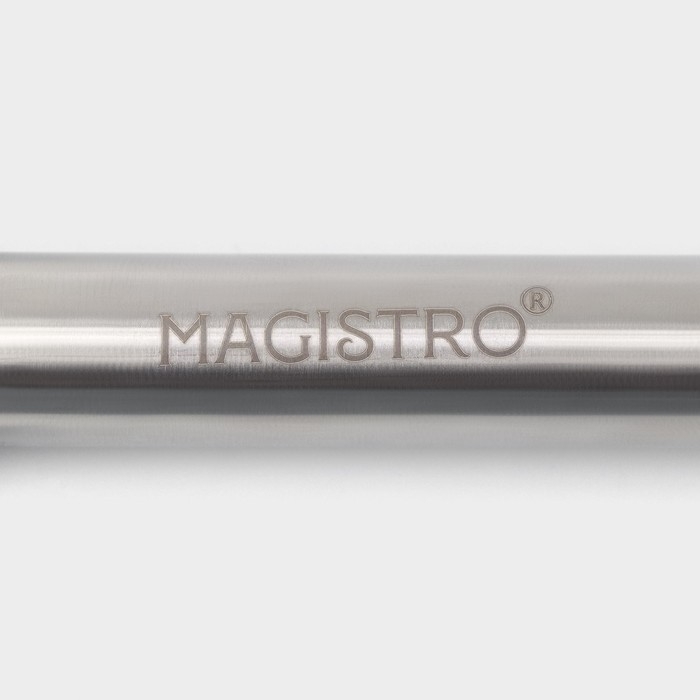 Нож для пиццы и теста Magistro Solid, 20,5 см, d=6,5 см, цвет хромированный Нож для пиццы и теста Magistro Solid, 20,5 см, d=6,5 см, цвет хромированный