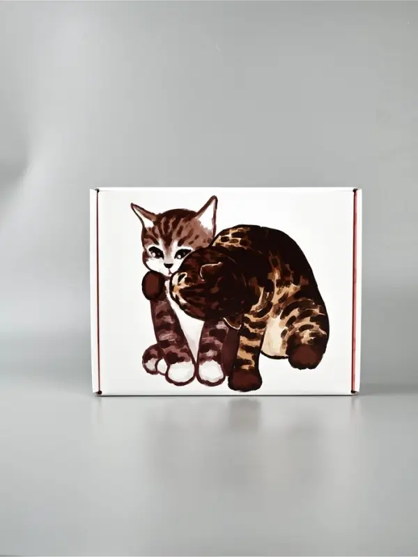 Коробка-шкатулка, подарочная &laquo;Котики&raquo;, 27&times;21&times;9 см