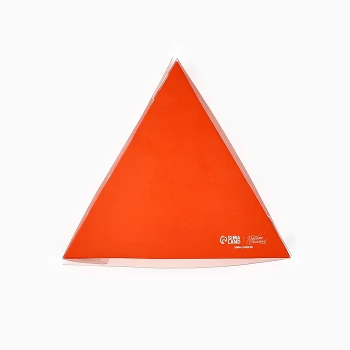 Коробка для кондитерских изделий с пластиковой крышкой «С любовью», 18 х 3 см