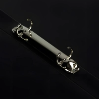 Папка на 2-х кольцах Комус,25 мм, т.-синяя, с карманом СD/визитки