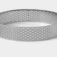 Форма для выпечки тарта Доляна &laquo;Круг&raquo;, d=10 см, перфорированная, серебристая