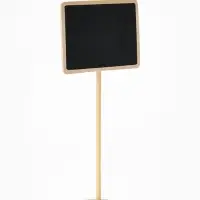 Ценник меловой на ножке &laquo;Прямоугольник&raquo;, 17&times;8 см, чёрный