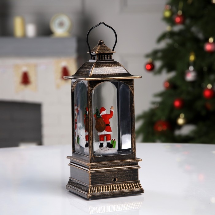 Светодиодная фигура «Фонарь с Дедом Морозом» 7.8 × 19.5 × 7.8 см, пластик, батарейки ААх3 (не в комплекте), USB, свечение тёплое белое Светодиодная фигура «Фонарь с Дедом Морозом» 7.8 × 19.5 × 7.8 см, пластик, батарейки ААх3 (не в комплекте), USB, свечение тёплое белое