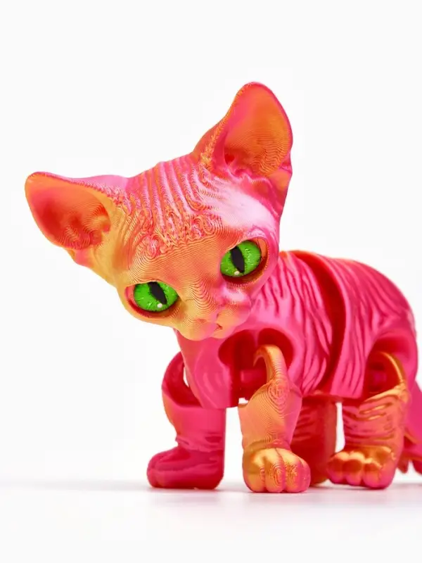 3Д - печатная игрушка &laquo;Котёнок&raquo;, подвижная, цвет МИКС