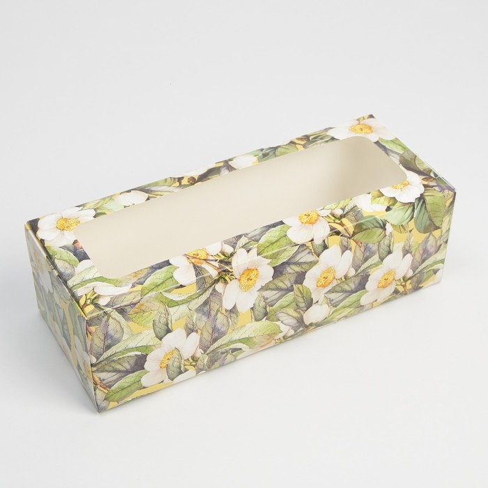 Кондитерская упаковка, коробка для кекса с окном, «Счастливых моментов», 26 х 10 х 8 см Кондитерская упаковка, коробка для кекса с окном, «Счастливых моментов», 26 х 10 х 8 см