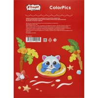 Картон цветной Комус Класс ColorPics 10л 10цв А4 мелован..папка