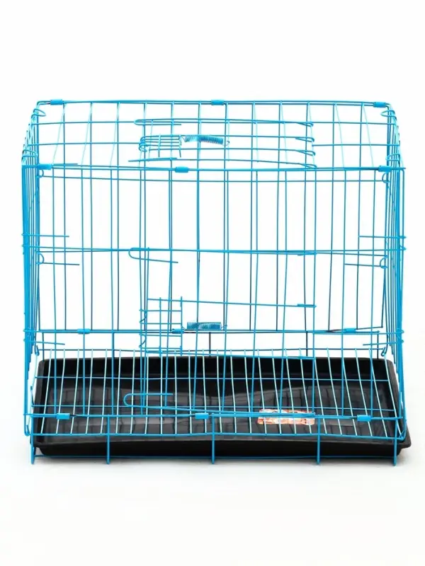 Клетка для собак 51&times;35&times;41 см, голубая
