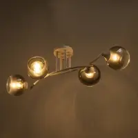 Светильник потолочный BayerLux &laquo;Снежа&raquo;, люстра 4хЕ27, 40 Вт, белый, 81&times;33&times;21 см