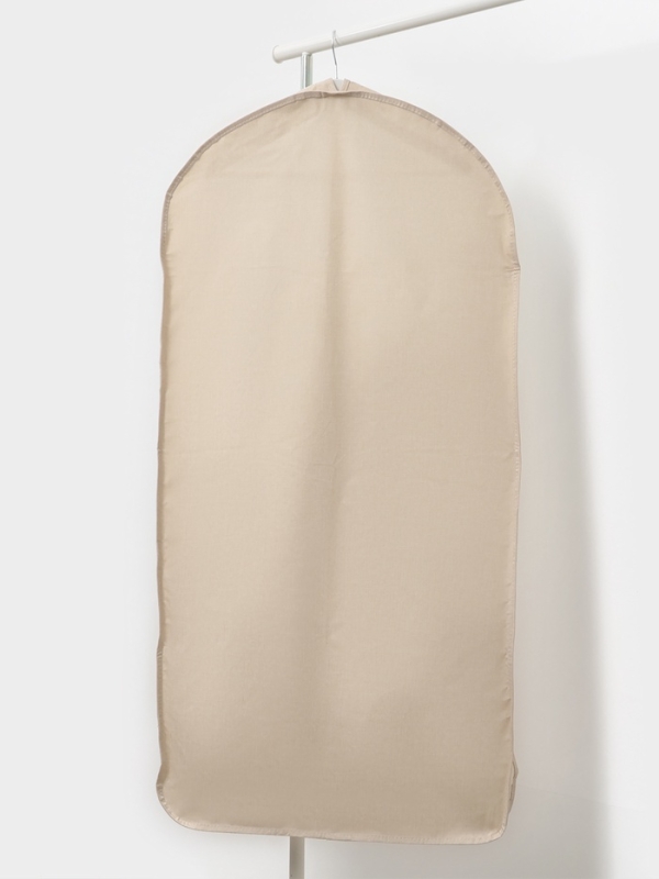 Чехол для одежды LaDо́m на молнии, размер 120х60 см, цвет бежевый, материал батист Чехол для одежды LaDо́m на молнии, размер 120х60 см, цвет бежевый, материал батист