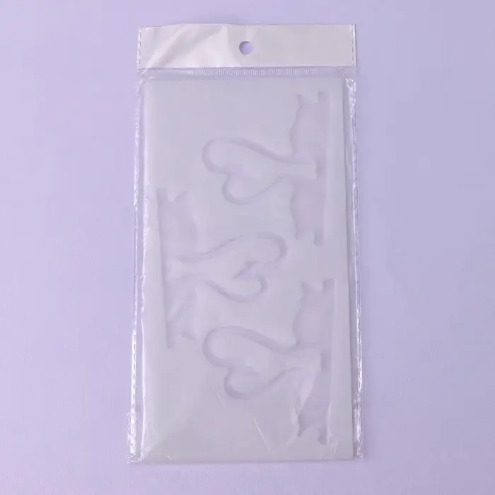 Форма для шоколада &laquo;Пара лебедей&raquo;, силикон, 3 ячейки, 20&times;10.5&times;0.3 см, прозрачная