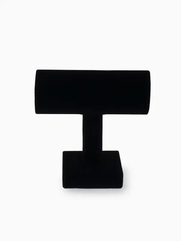 Подставка для часов и браслетов QF &laquo;Мини&raquo;, флок, 7.5&times;13.5&times;13.5 см, чёрная