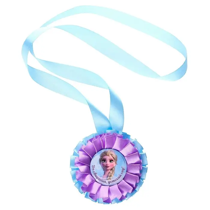 Медаль на выпускной «Выпускник детского сада», 9 см, Холодное сердце Медаль на выпускной «Выпускник детского сада», 9 см, Холодное сердце