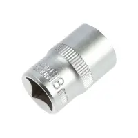 Головка торцевая шестигранная ТУНДРА, под квадрат 1/2", 18 мм, CrV