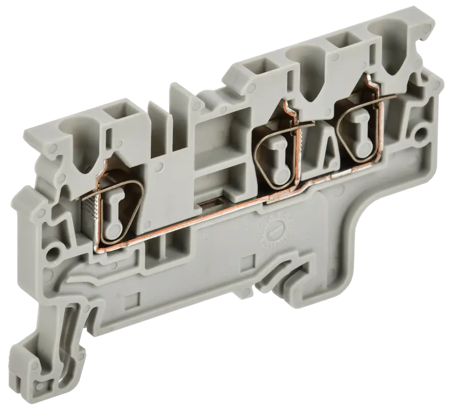 ARMAFIX Клемма пружинная CX2.5-3 2,5мм2 трехконтактная серая IEK