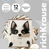 Тетрадь 12 листов в линейку ErichKrause Note Friends, МИКС