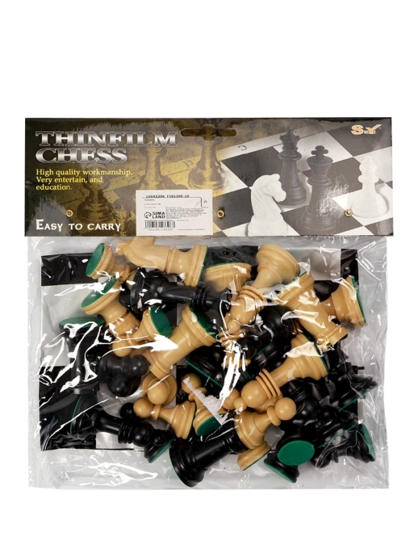 Шахматы 50 х 50 см, король h-7 см, d-3.2 см, фигуры пластик Шахматы 50 х 50 см, король h-7 см, d-3.2 см, фигуры пластик