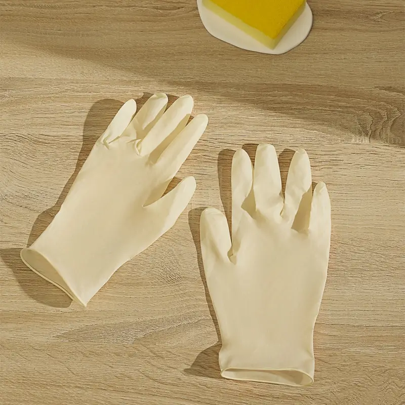 Перчатки тм VETTA, 10 шт, р-р M, латекс, белый цвет