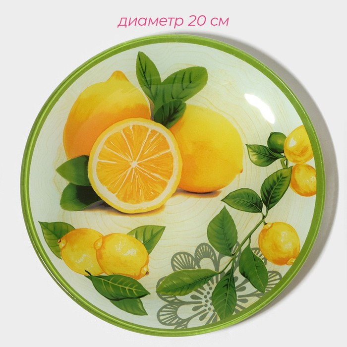 Набор тарелок стеклянных Доляна «Дольче», 19 предметов: 6 десертных тарелок, 6 обеденных тарелок, 6 мисок, салатник Набор тарелок стеклянных Доляна «Дольче», 19 предметов: 6 десертных тарелок, 6 обеденных тарелок, 6 мисок, салатник