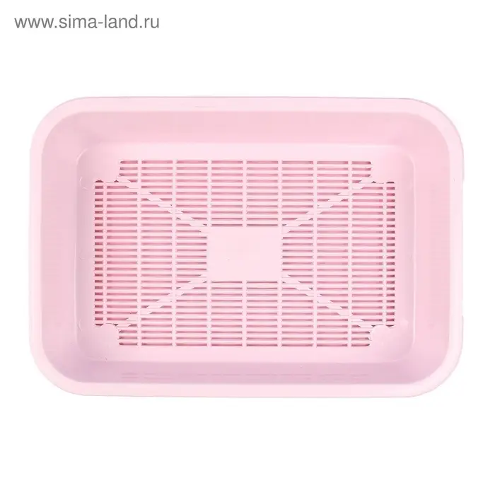 Туалет средний с сеткой 36&times;26&times;6.5 см, розовый