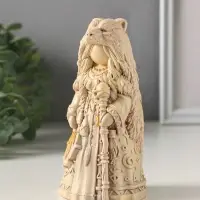 Фигурка гипс &laquo;Берегиня Шаманка медведица&raquo;, 13.5&times;6 см, слоновая кость