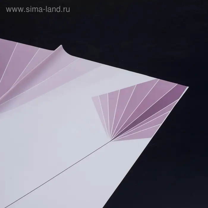 Пленка для цветов, сирень "Линии" 57×57 см