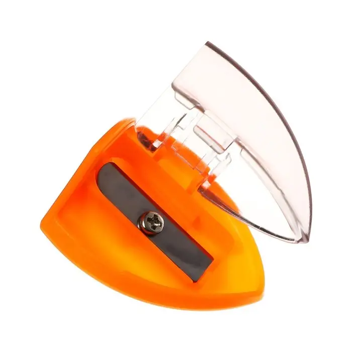 Точилка «Треугольник», с контейнером (штрихкод на штуке), МИКС