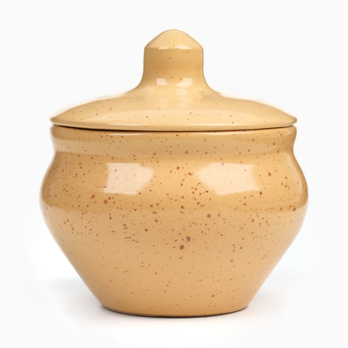 Горшок керамический для запекания "Малютка" 0,2л / 10х9,5см, каракум