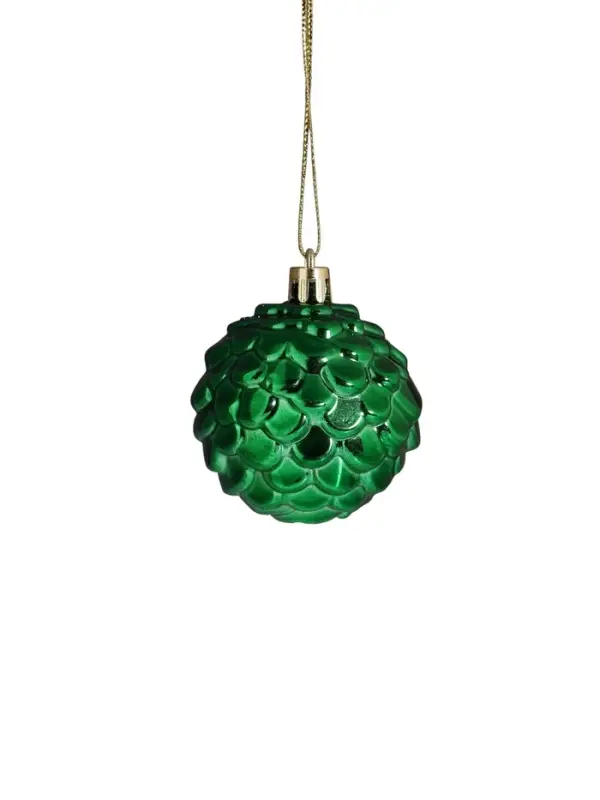 Ёлочные игрушки &laquo;Гармония&raquo;, шары новогодние, набор 9 шт., d=5.5 см, зелёный/белый