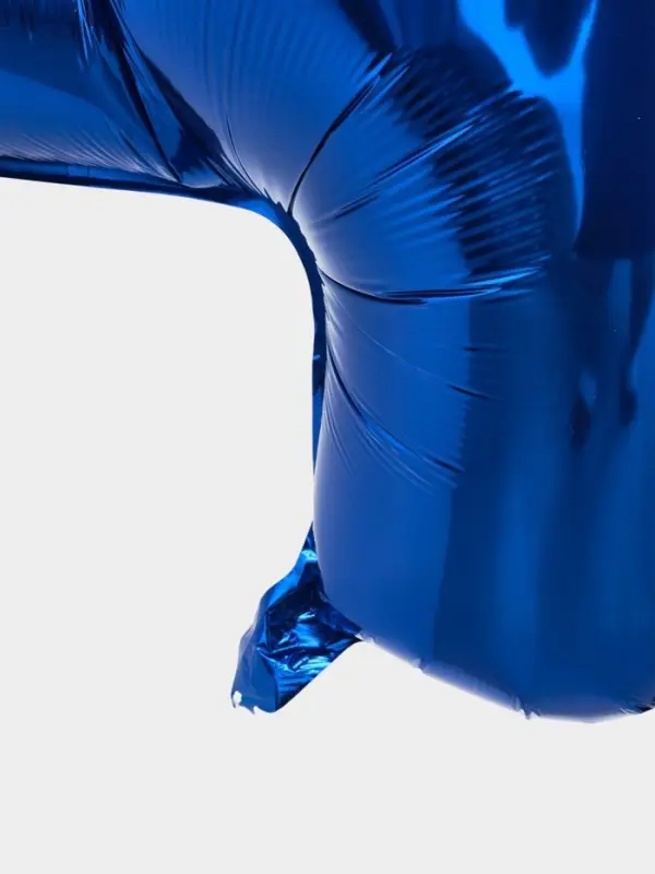Воздушный шар фольгированный 40" &laquo;Цифра 4&raquo;, темно-синий