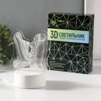 Светильник 3D RISALUX &laquo;Поцелуй&raquo;, LED-ночник, RGB, от сети