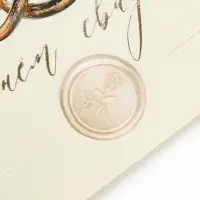 Конверт для денег с наклейкой, «С днём свадьбы», тиснение, 17.5 х 9 см