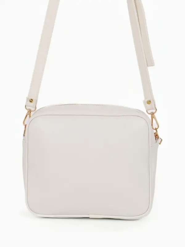 Сумка женская кросс-боди TEXTURA на молнии, 22&times;8&times;17 см, белая
