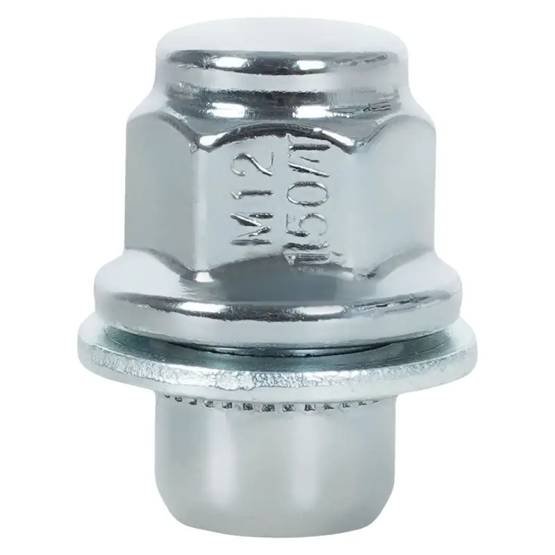 Гайка колесная M12x1,5x37, несъемная шайба, ключ 21, закрытая, хром, 1 шт для Toyota/Lexus