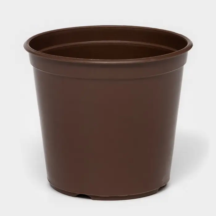 Горшок для цветов с поддоном «Доляна», 800 мл, пластиковый, коричневый, оттенок МИКС Горшок для цветов с поддоном «Доляна», 800 мл, пластиковый, коричневый, оттенок МИКС