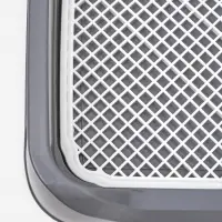 Туалет для собак 48 х 39 х 8,5 см с бортами, съёмной решеткой и столбиком, серый