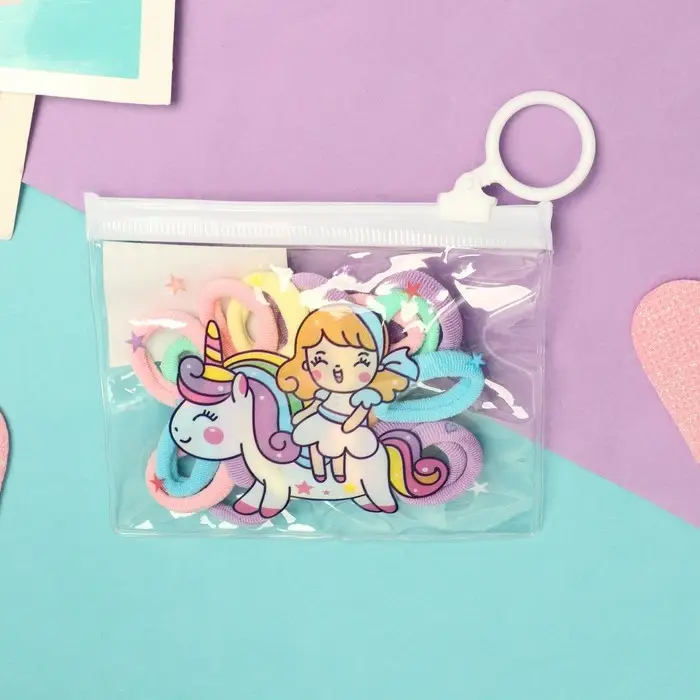 Резинка для волос «Непоседа» (набор 20 шт) единорожек, 2,5 см Резинка для волос «Непоседа» (набор 20 шт) единорожек, 2,5 см