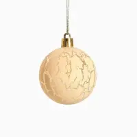 Ёлочные игрушки &laquo;Зимняя музыка&raquo;, шары новогодние, d=6 см, набор 12 шт., ёлочка, золото