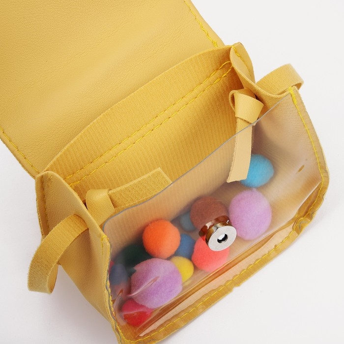 Сумка детская для девочки на магните, цвет жёлтый Сумка детская для девочки на магните, цвет жёлтый