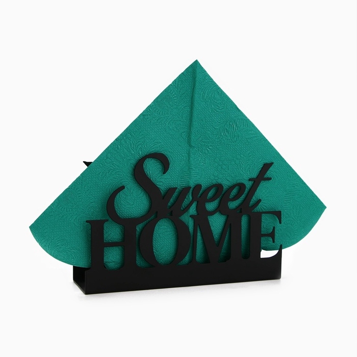 Салфетница «Sweet home» металлическая, 14 х 9 см