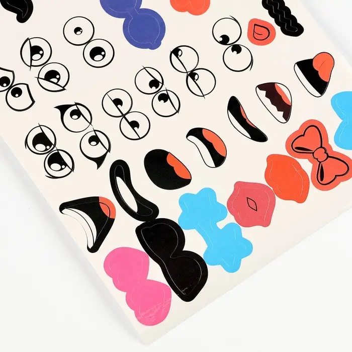 Наклейки для декорирования яиц на пасху &laquo;Цветные смайлики&raquo;