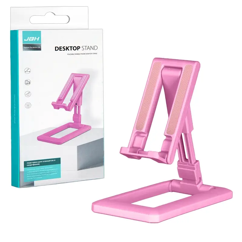 Настольный держатель телефона T2 JBH pink (300шт/кор)