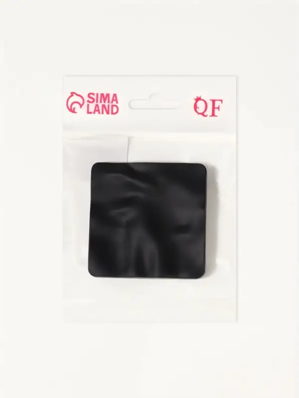 Зеркало складное &laquo;Волна&raquo;, 7&times;7 см, с увеличением х2, чёрное