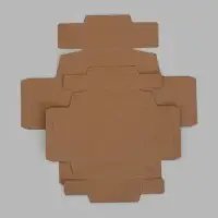 Коробка складная, крышка-дно, крафт, 10&times;10&times;5 см