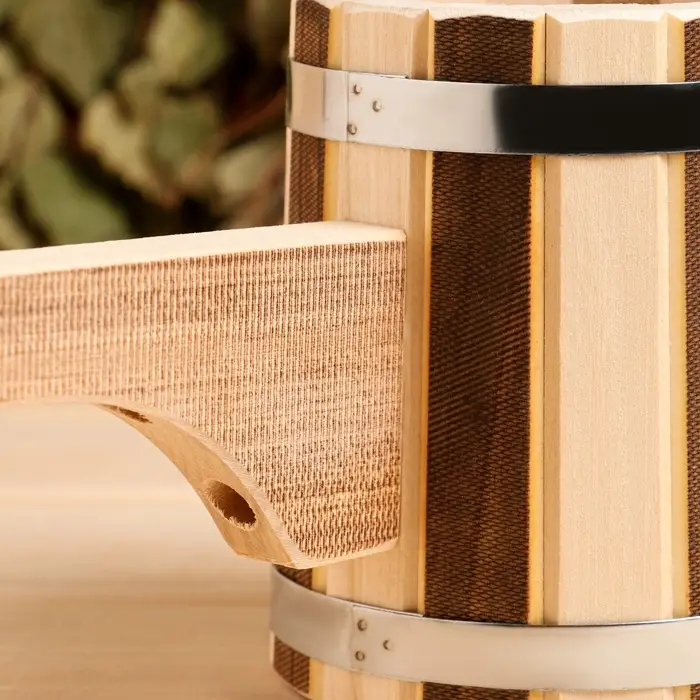 Ковш - черпак для бани и сауны, 300 мл, 50 см, деревянный, с пластиковой вставкой, &laquo;Добропаровъ&raquo;